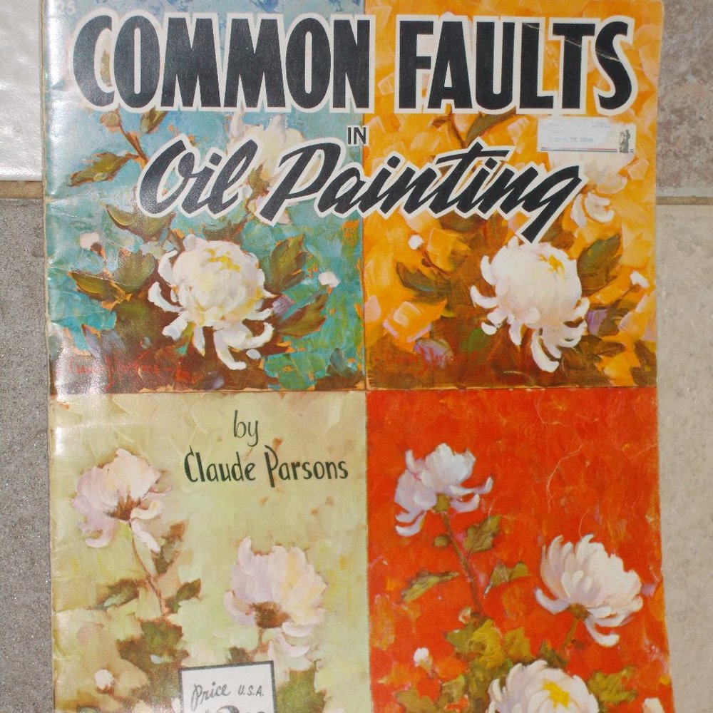Vintage Common Faults in Oil Painting book  Foster
